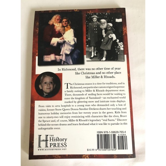 Christmas at Miller & Rhoads: Memoirs of a Snow Queen by Deekens Signed Richmond - Picture 2 of 5